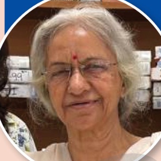 Smt. Dharmistaben Nanavati, founder of Swayamwar Marriage & Counselling Bureau.
